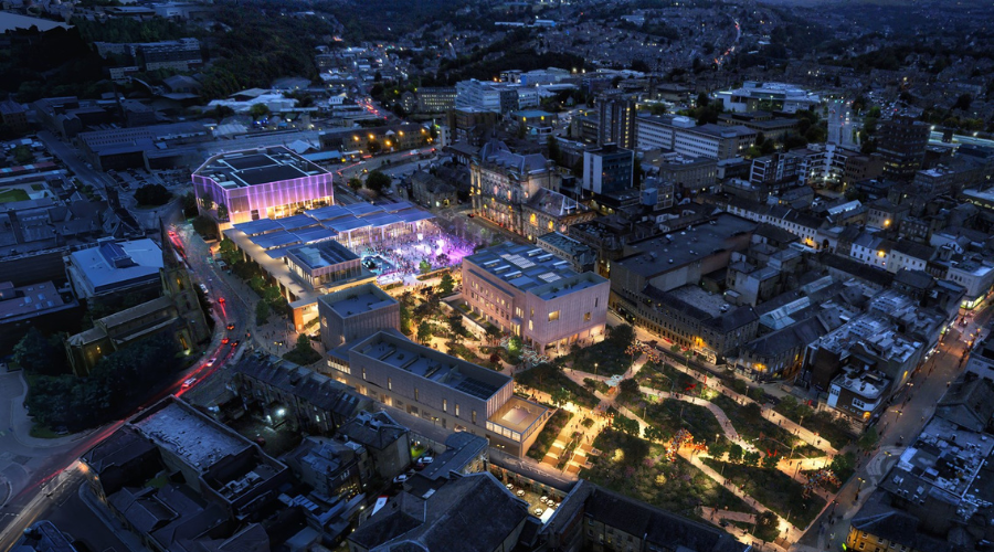 Plan for Huddersfield's Our Cultural Heart regeneration.