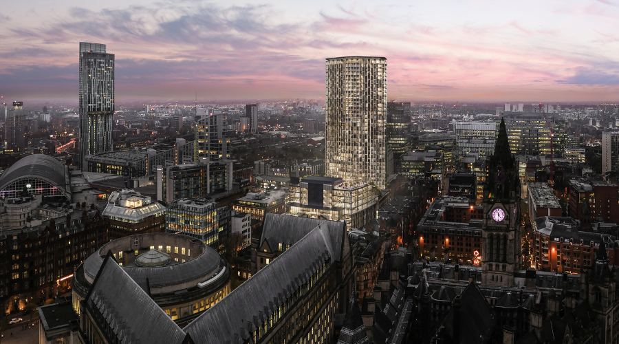 3d image of manchester tower