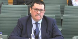 HS2 Limited executive chairman, Sir Jonathan Thompson, at a Transport Committee this week.